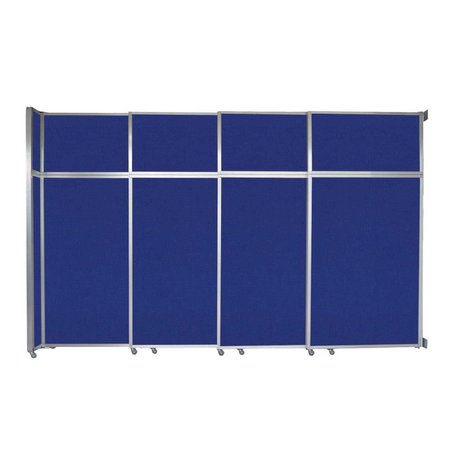 VERSARE Operable Wall Sliding Room Divider 12'8" x 8'5-1/4" Royal Blue Fabric 1072405